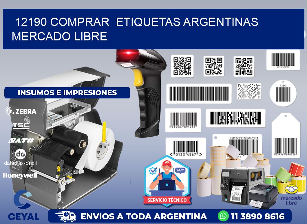 12190 COMPRAR  ETIQUETAS ARGENTINAS MERCADO LIBRE