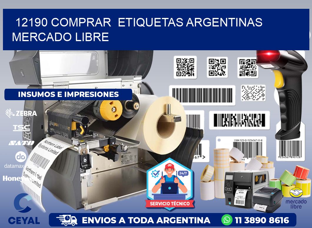 12190 COMPRAR  ETIQUETAS ARGENTINAS MERCADO LIBRE