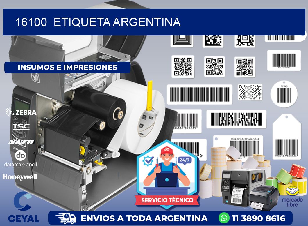 16100 ETIQUETA ARGENTINA