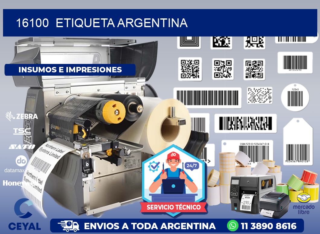 16100 ETIQUETA ARGENTINA
