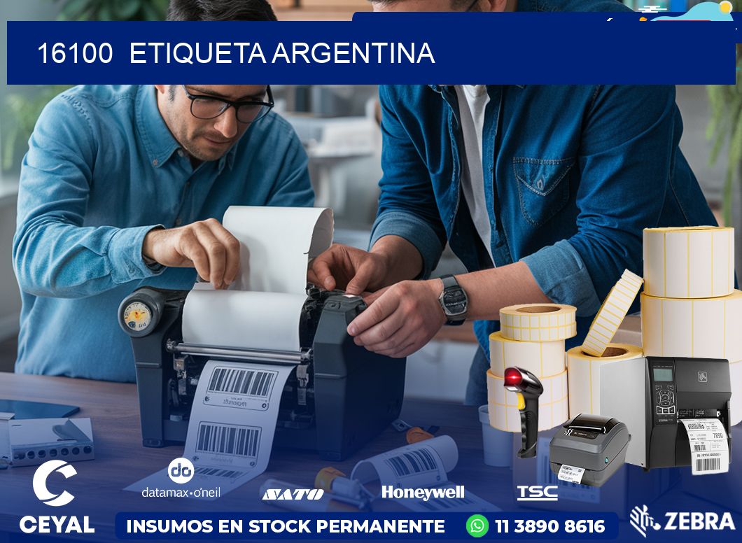 16100  ETIQUETA ARGENTINA