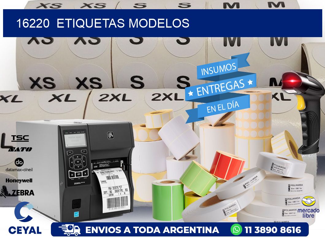 16220 ETIQUETAS MODELOS