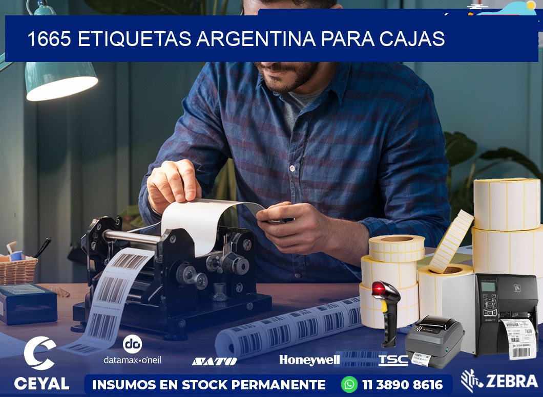 1665 ETIQUETAS ARGENTINA PARA CAJAS