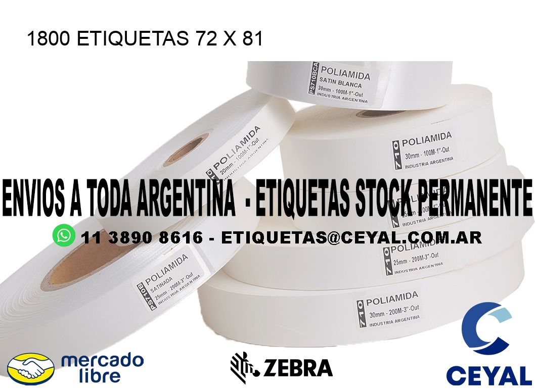1800 ETIQUETAS 72 x 81
