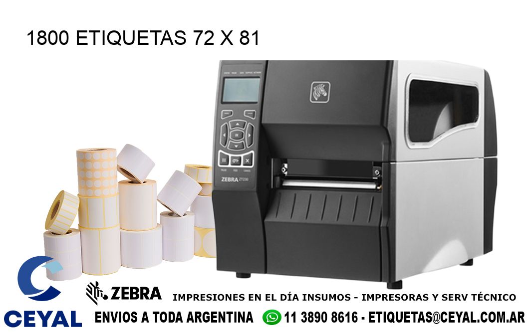 1800 ETIQUETAS 72 x 81
