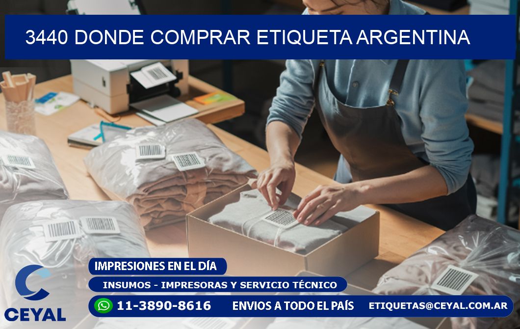 3440 DONDE COMPRAR ETIQUETA ARGENTINA