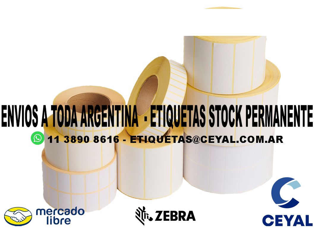 400 ETIQUETAS PAPEL 52 x 58 ENVIOS ARGENTINA