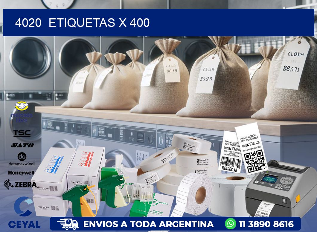 4020  ETIQUETAS X 400