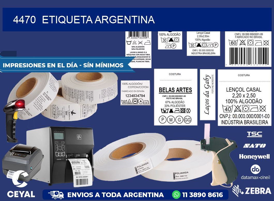 4470  ETIQUETA ARGENTINA