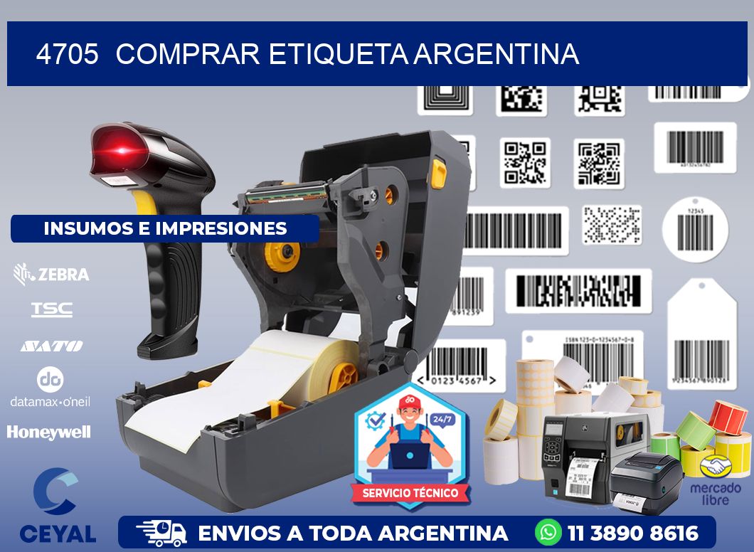 4705 COMPRAR ETIQUETA ARGENTINA