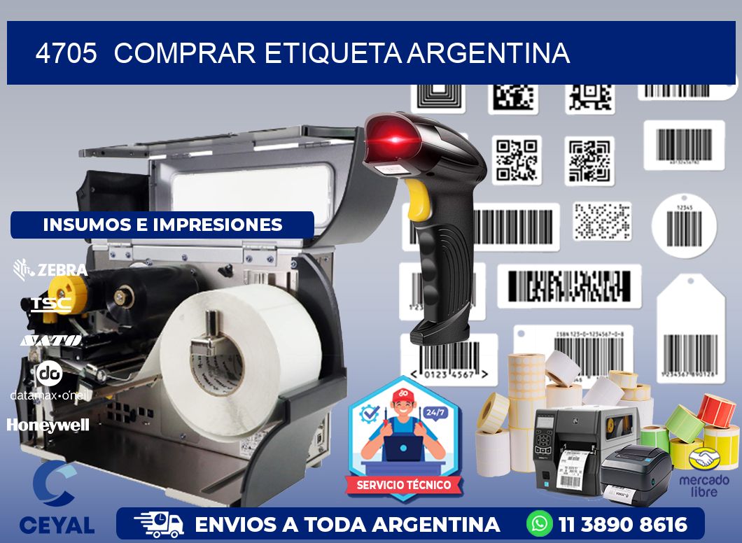 4705 COMPRAR ETIQUETA ARGENTINA