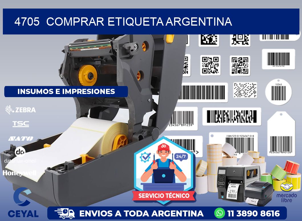 4705 COMPRAR ETIQUETA ARGENTINA