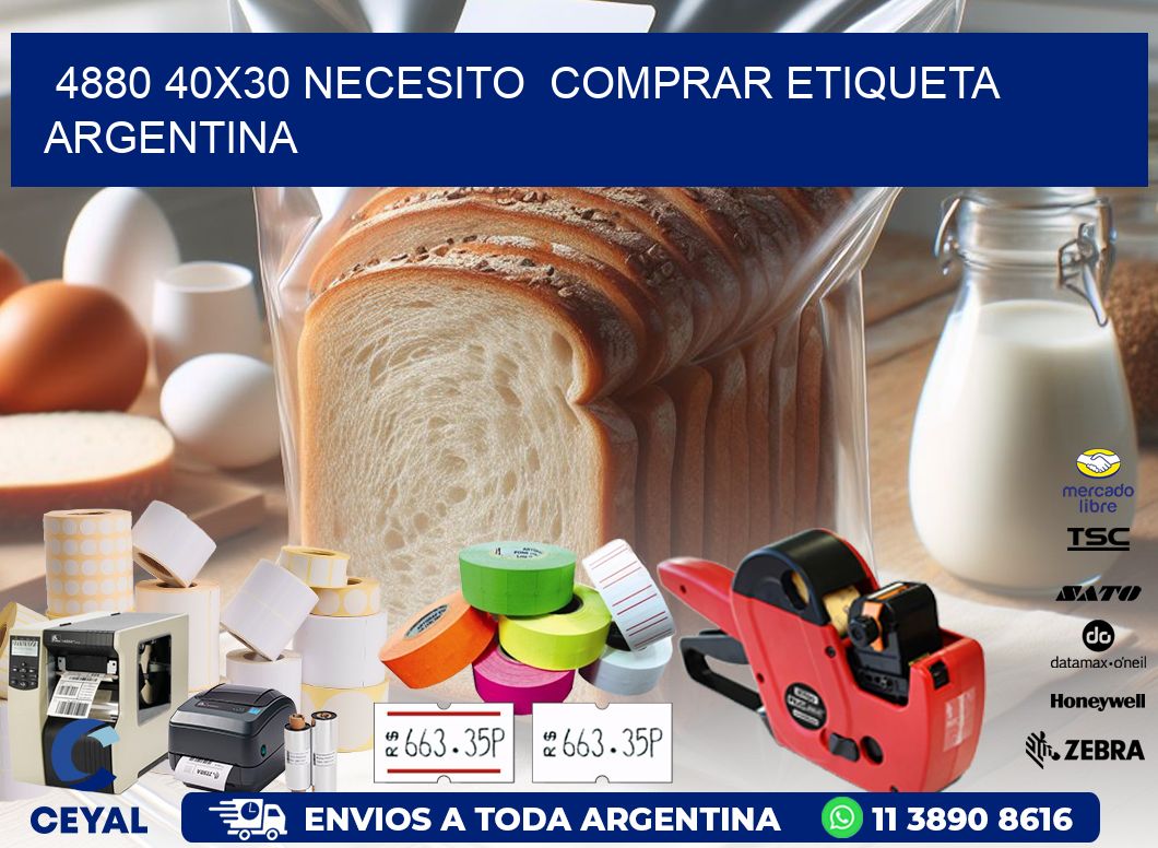 4880 40X30 NECESITO COMPRAR ETIQUETA ARGENTINA