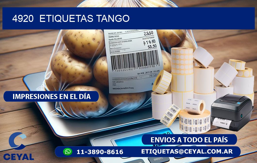 4920 ETIQUETAS TANGO
