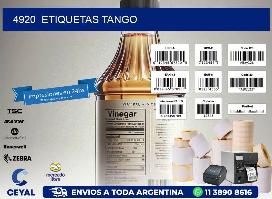 4920 ETIQUETAS TANGO