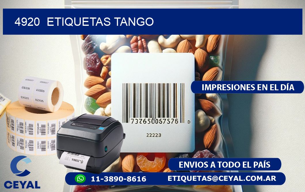 4920  ETIQUETAS TANGO