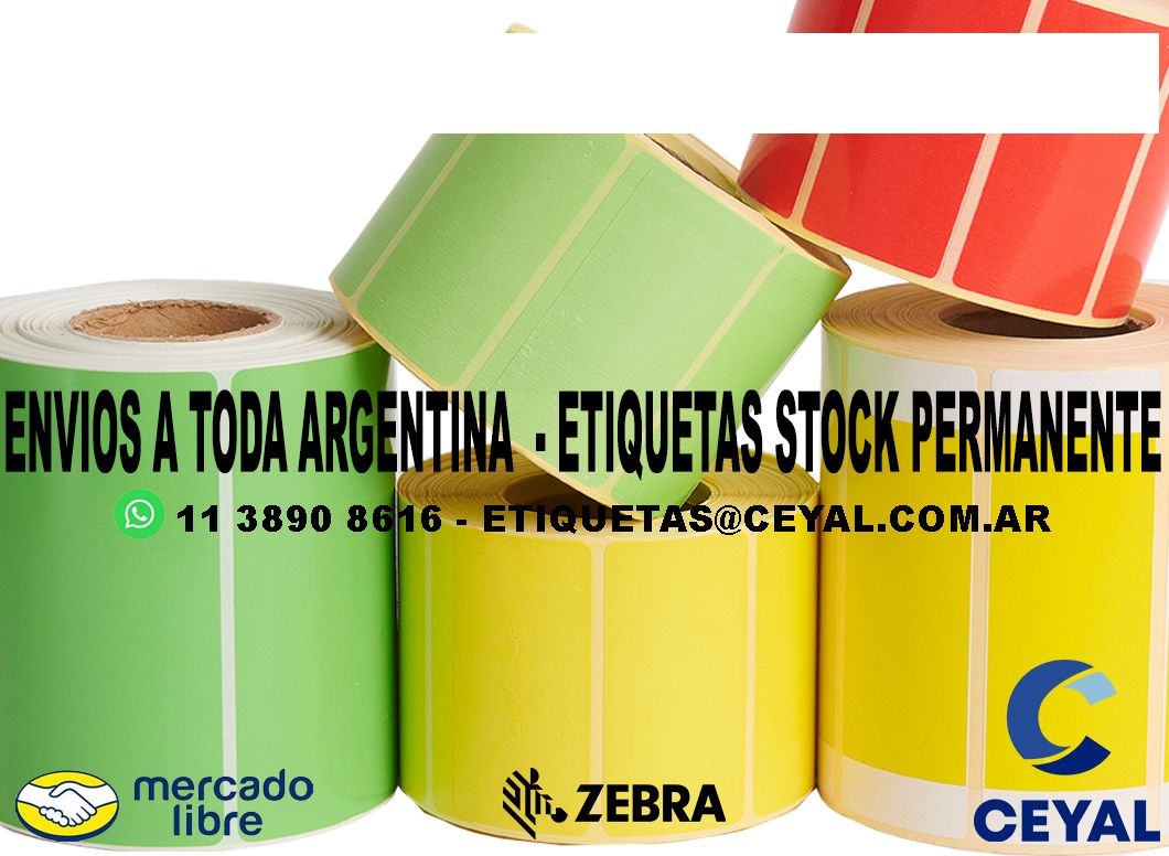 500 ETIQUETAS PEGATINA 53 x 35