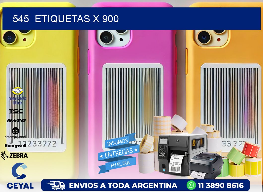 545 ETIQUETAS X 900