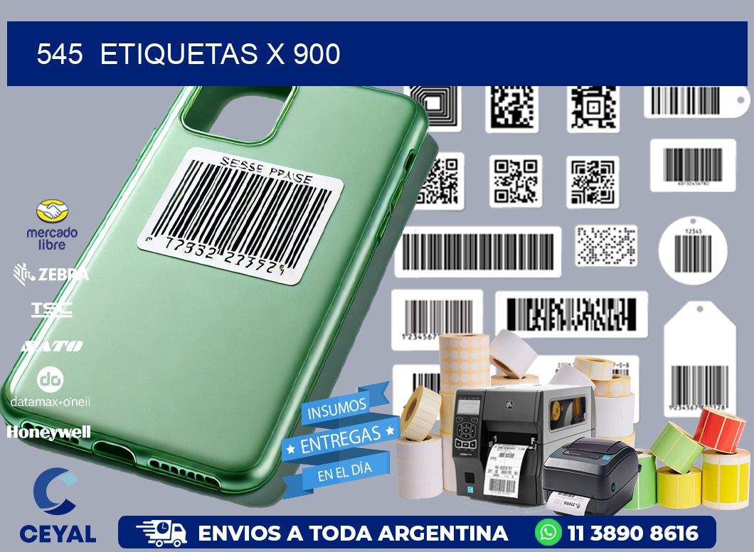 545 ETIQUETAS X 900