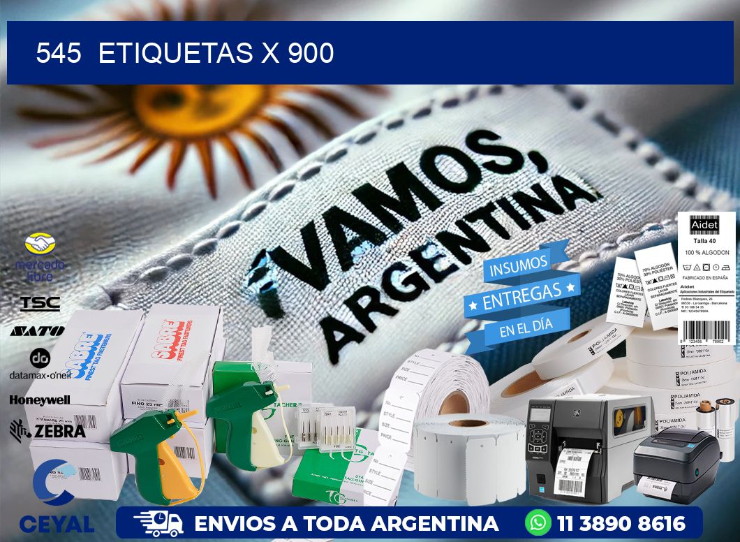 545  ETIQUETAS X 900