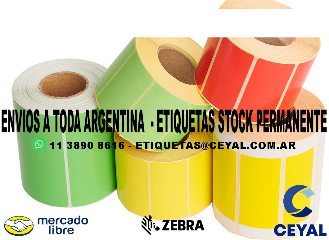 600 ETIQUETAS PAPEL 38 x 20 ENVIOS ARGENTINA