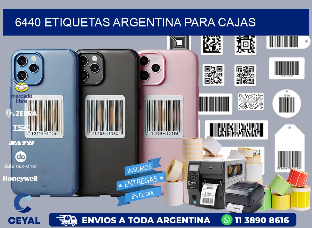6440 ETIQUETAS ARGENTINA PARA CAJAS