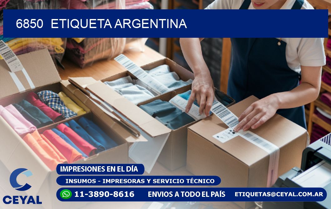 6850 ETIQUETA ARGENTINA