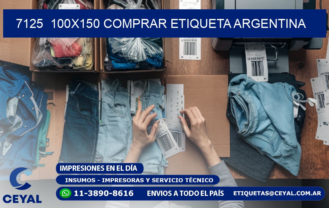 7125 100X150 COMPRAR ETIQUETA ARGENTINA