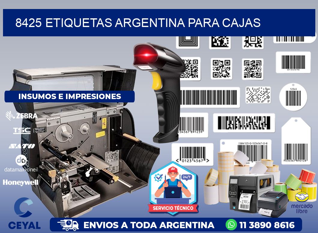 8425 ETIQUETAS ARGENTINA PARA CAJAS