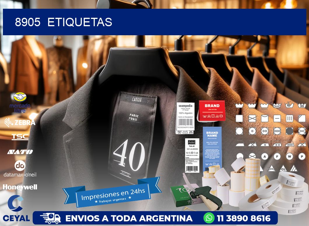8905 ETIQUETAS