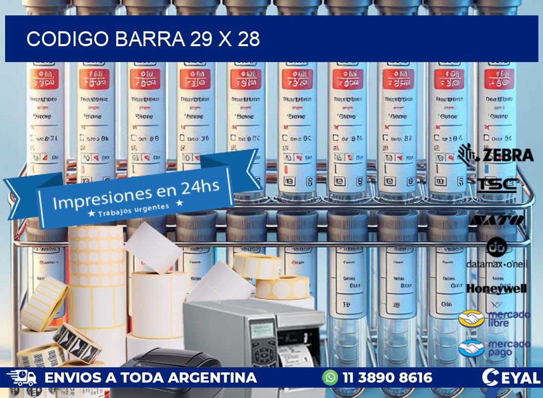 CODIGO BARRA 29 x 28