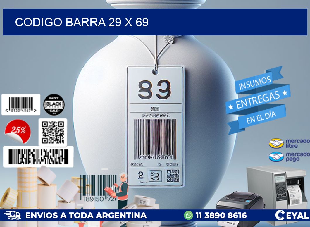 CODIGO BARRA 29 x 69
