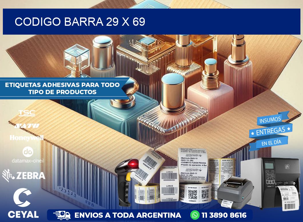 CODIGO BARRA 29 x 69