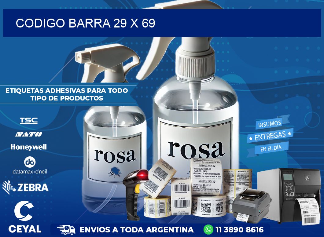 CODIGO BARRA 29 x 69