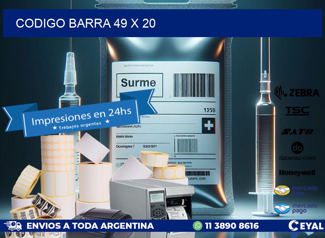 CODIGO BARRA 49 x 20