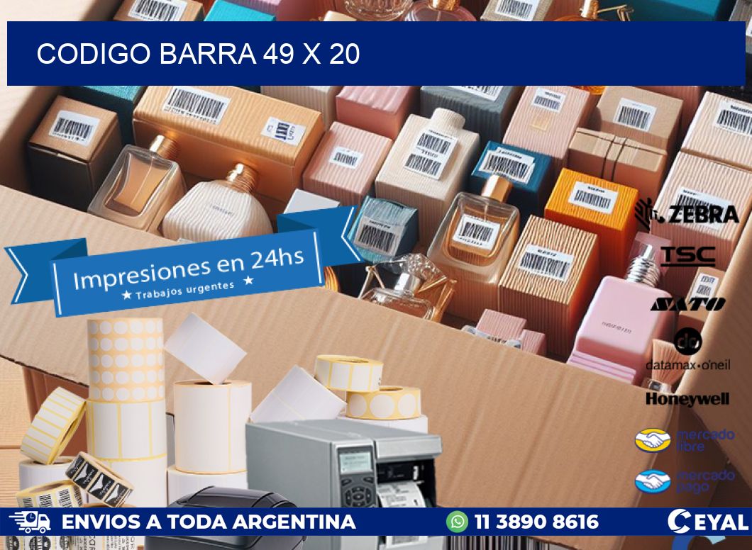 CODIGO BARRA 49 x 20