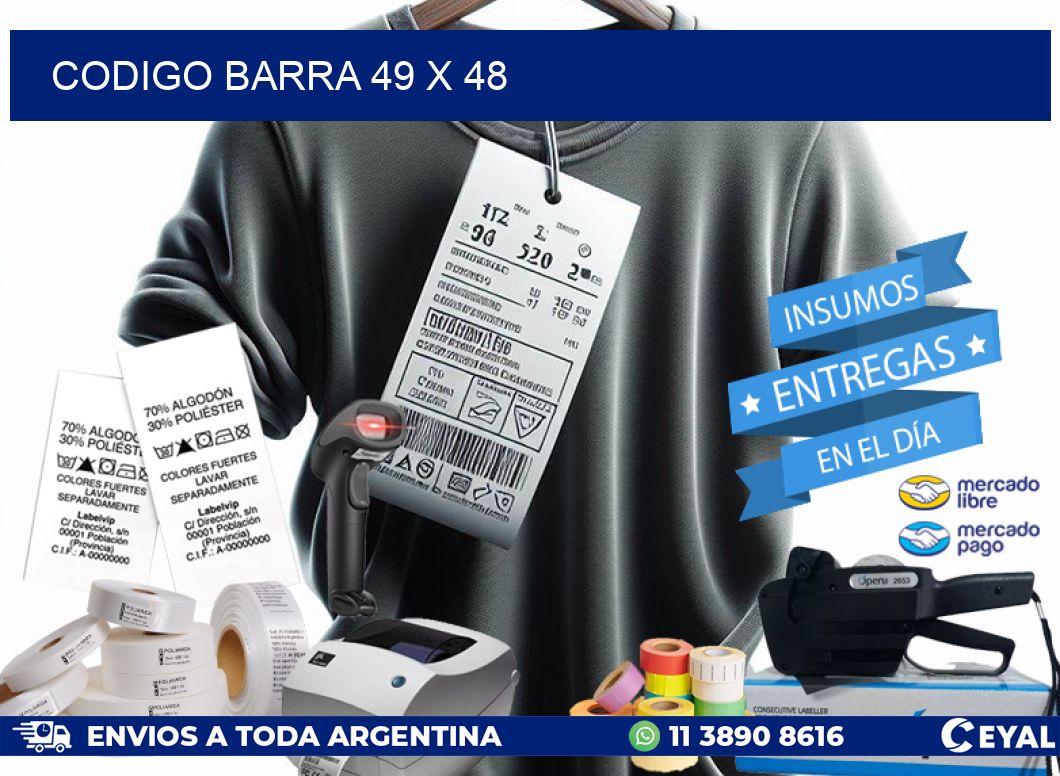CODIGO BARRA 49 x 48