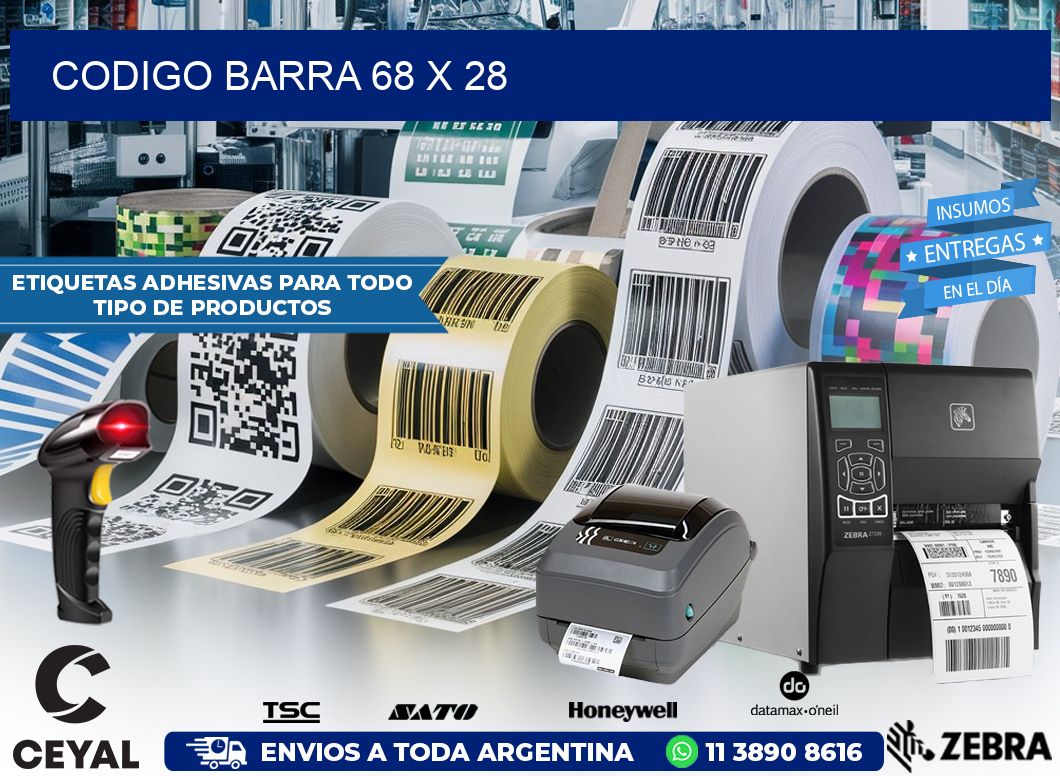 CODIGO BARRA 68 x 28