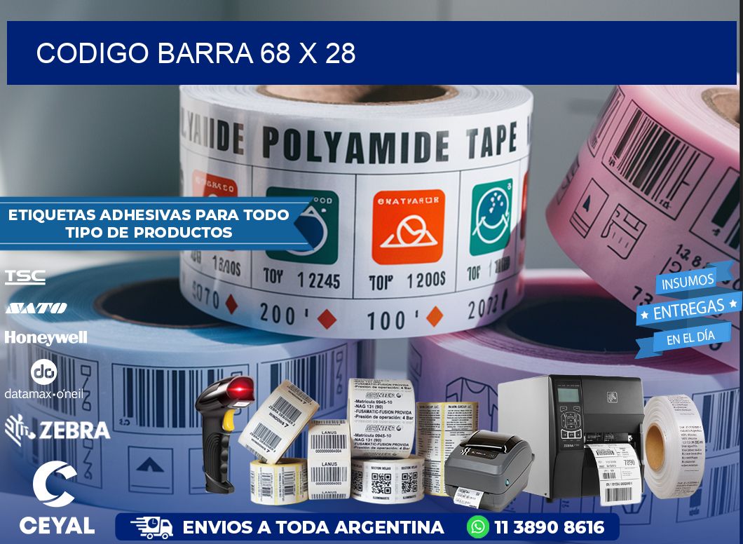 CODIGO BARRA 68 x 28