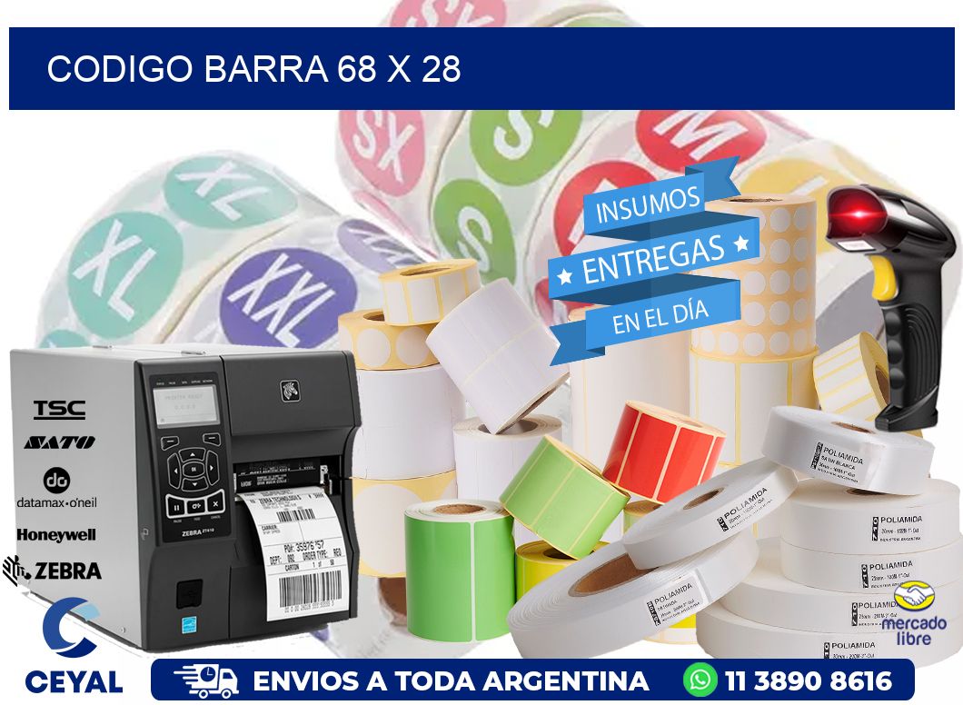 CODIGO BARRA 68 x 28