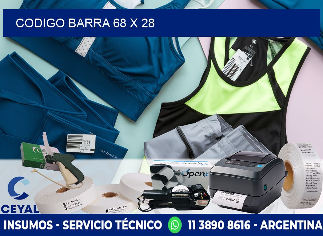 CODIGO BARRA 68 x 28