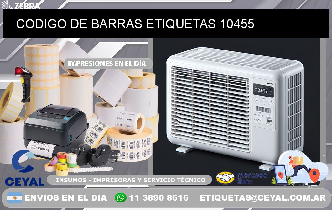 CODIGO DE BARRAS ETIQUETAS 10455
