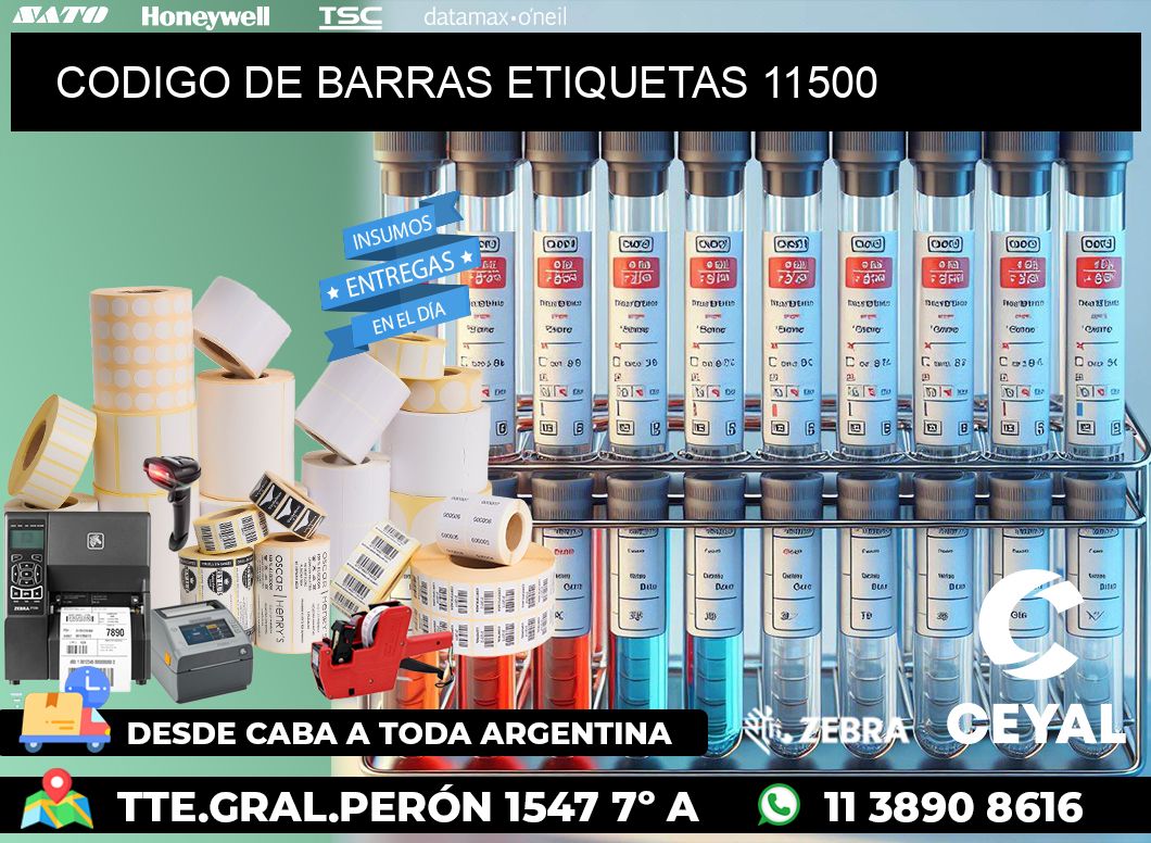 CODIGO DE BARRAS ETIQUETAS 11500