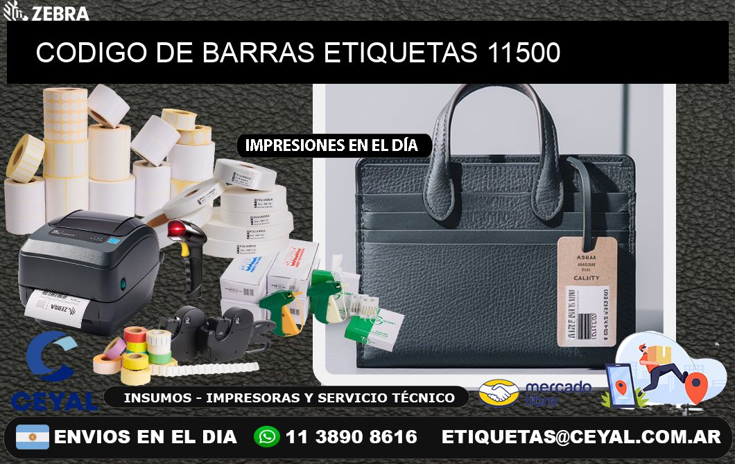 CODIGO DE BARRAS ETIQUETAS 11500