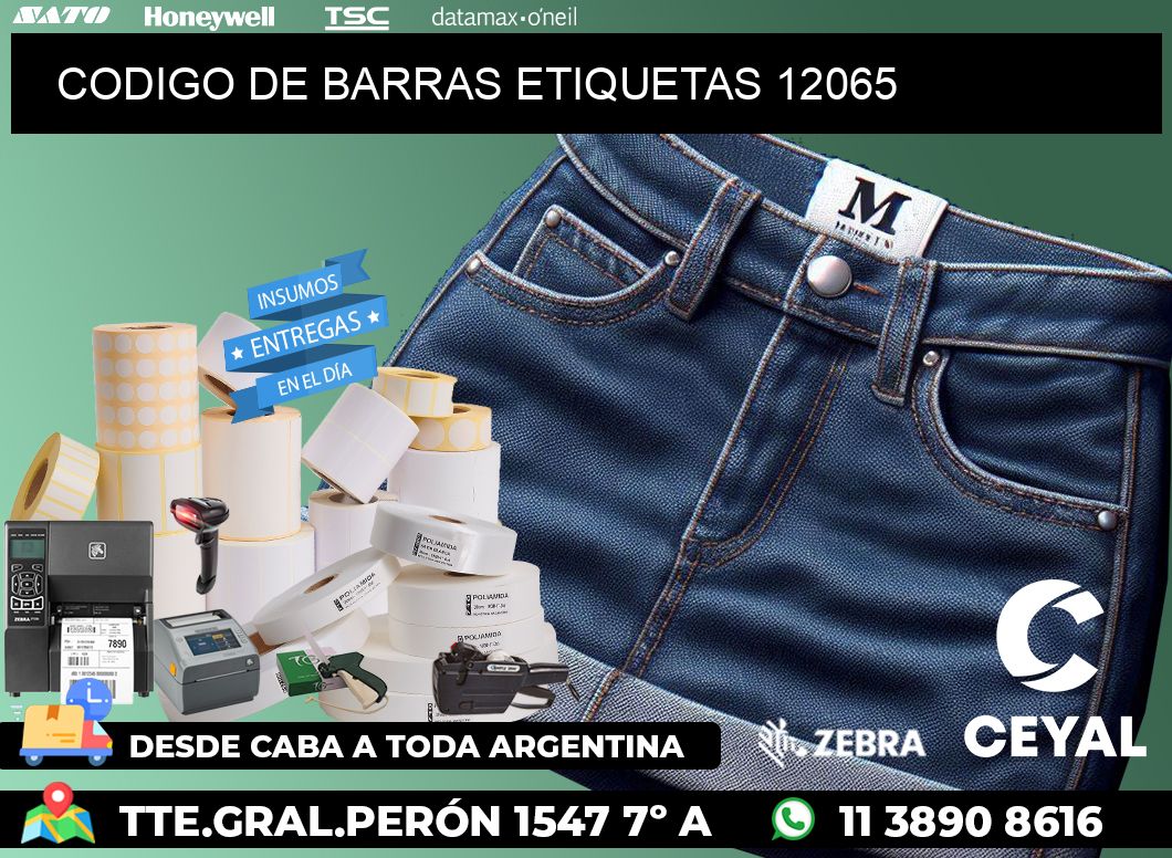 CODIGO DE BARRAS ETIQUETAS 12065