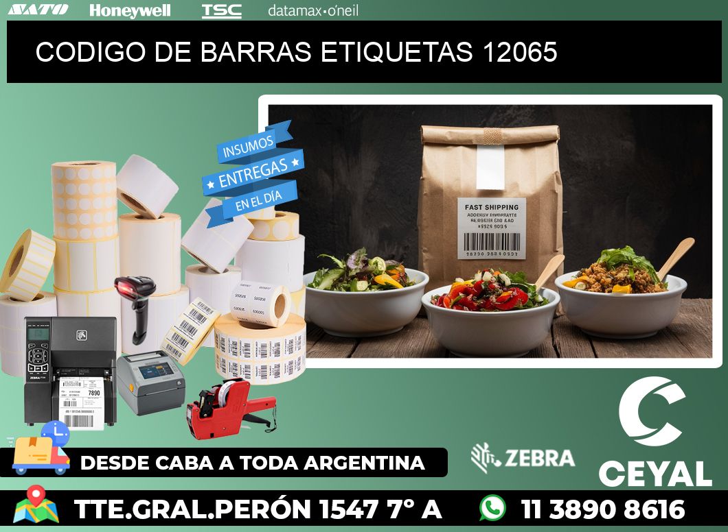 CODIGO DE BARRAS ETIQUETAS 12065