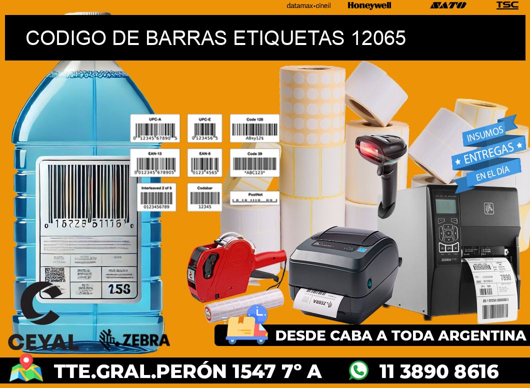 CODIGO DE BARRAS ETIQUETAS 12065