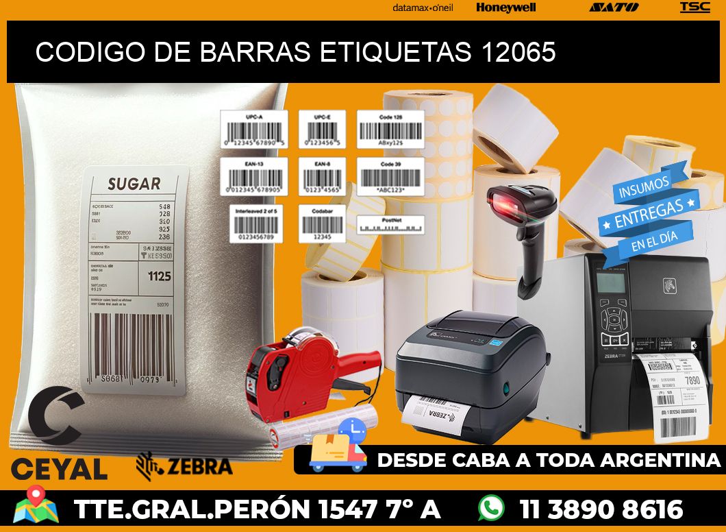 CODIGO DE BARRAS ETIQUETAS 12065