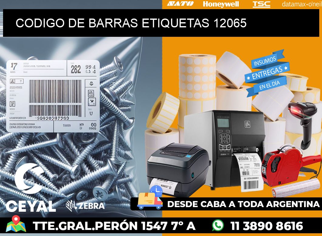 CODIGO DE BARRAS ETIQUETAS 12065
