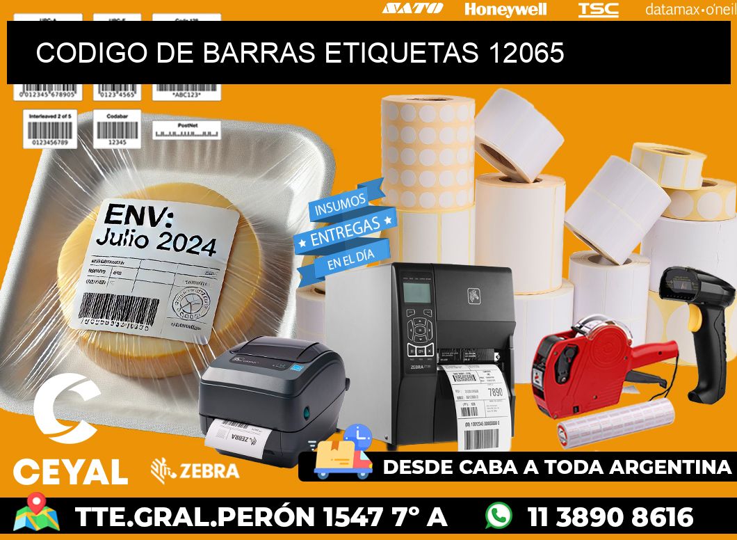 CODIGO DE BARRAS ETIQUETAS 12065